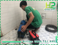 Cung cấp dịch vụ thông cống bằng máy thông cống lò xo